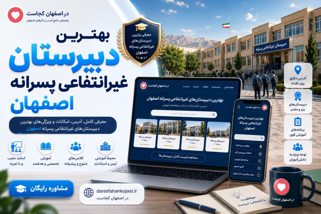 بهترین دبیرستان غیرانتفاعی پسرانه اصفهان