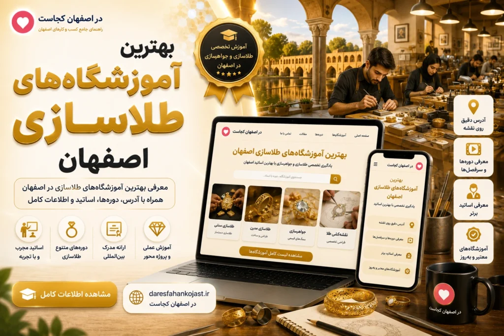 بهترین آموزشگاه طلاسازی اصفهان