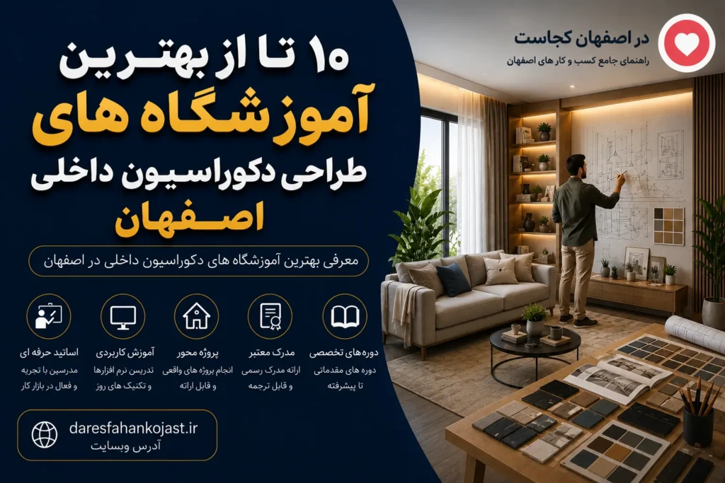 بهترین آموزشگاه طراحی دکوراسیون داخلی اصفهان - در اصفهان کجاست