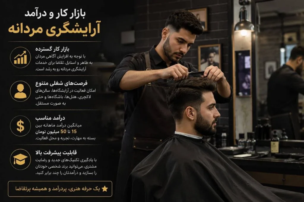 آموزشگاه ارایشگری مردانه اصفهان