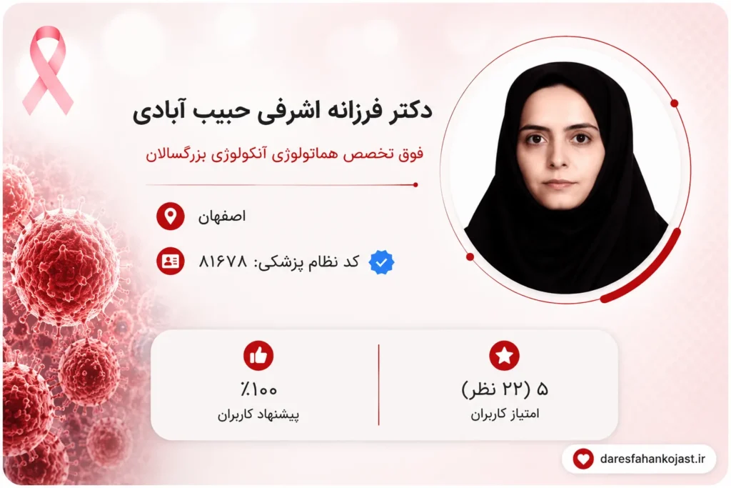 بهترین دکتر آنکولوژیست اصفهان