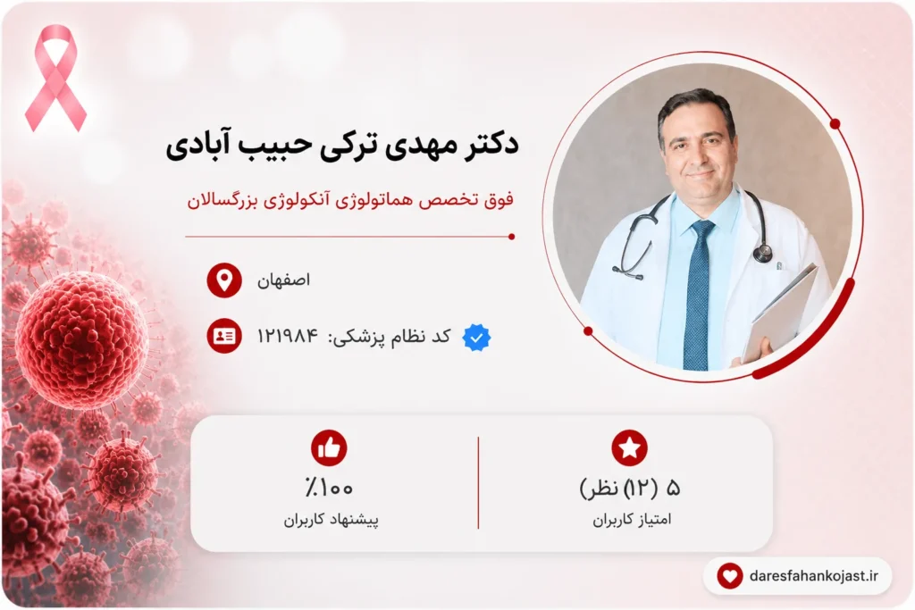 بهترین دکتر آنکولوژیست اصفهان