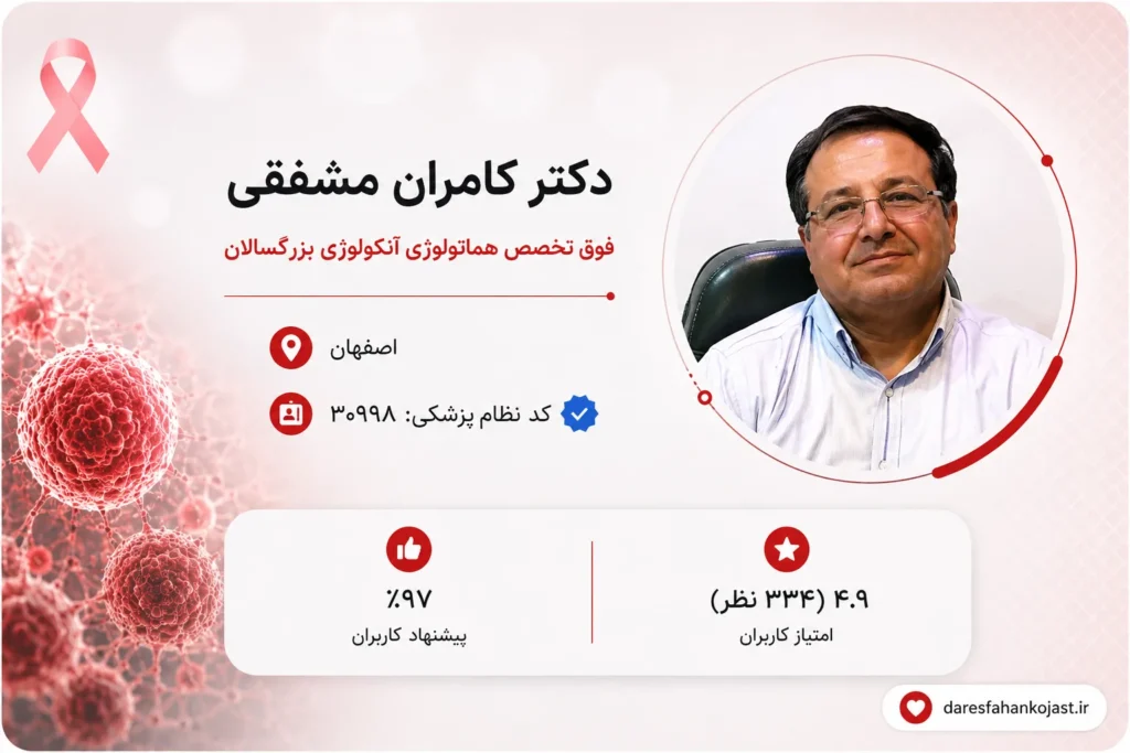 بهترین دکتر آنکولوژیست اصفهان