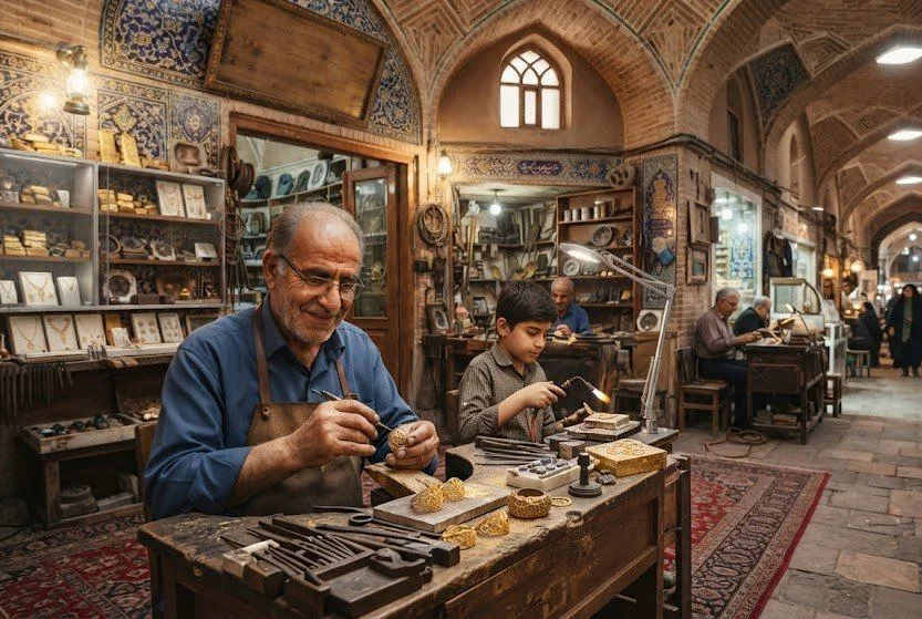 گالری طلای تاج بهترین طلا سازی اصفهان