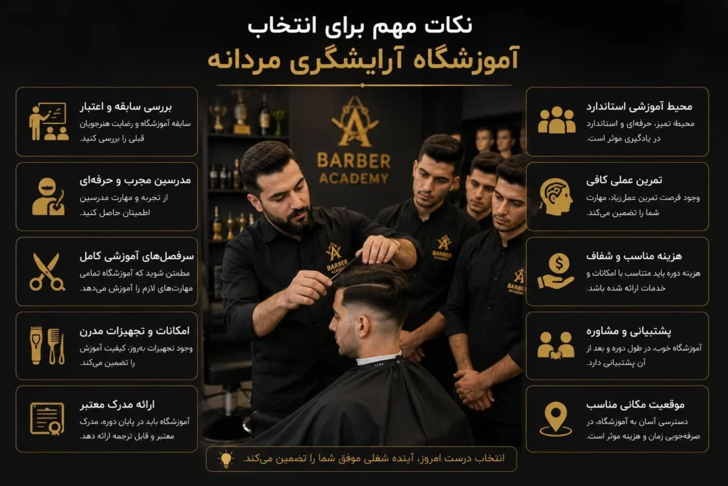 آموزشگاه ارایشگری مردانه اصفهان نکات مهم برای انتخاب بهترین آموزشگاه آرایشگری مردانه