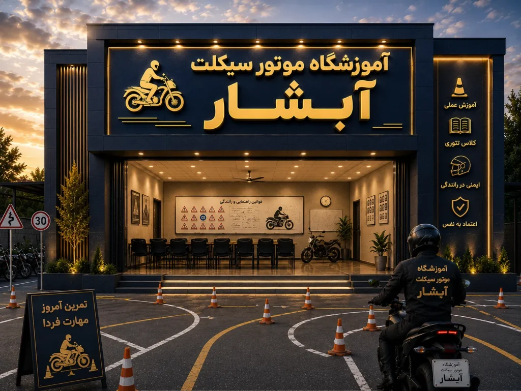 آموزشگاه موتور سیکلت آبشار، بزرگ‌ترین آموزشگاه موتور سیکلت اصفهان
