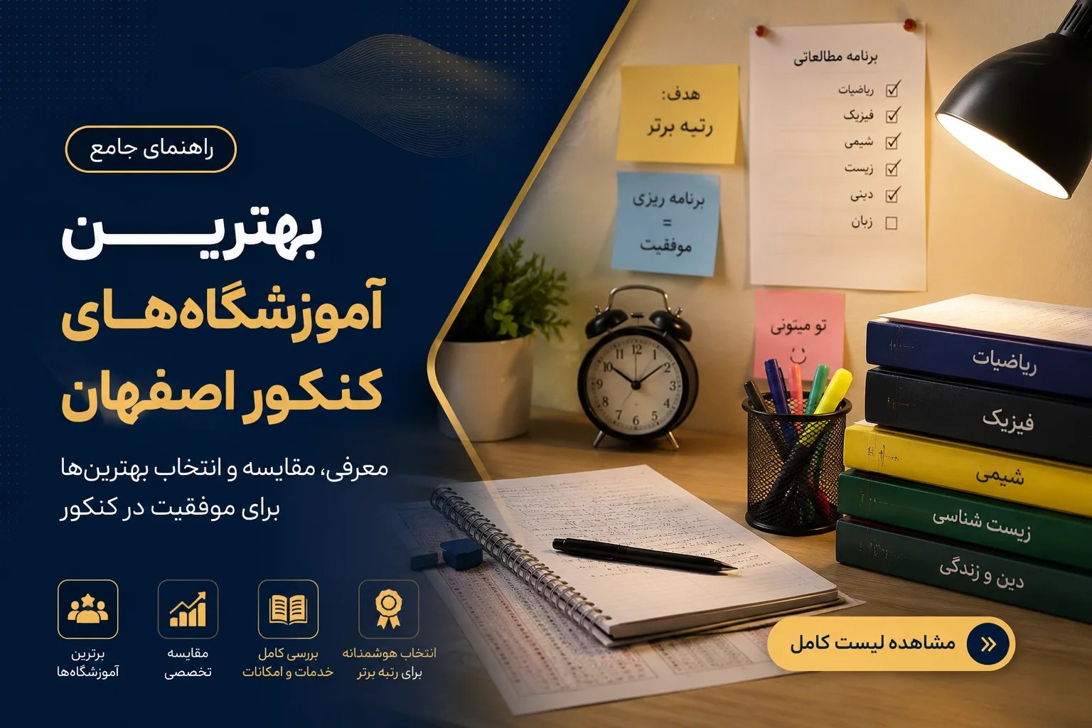 بهترین آموزشگاه های کنکور اصفهان