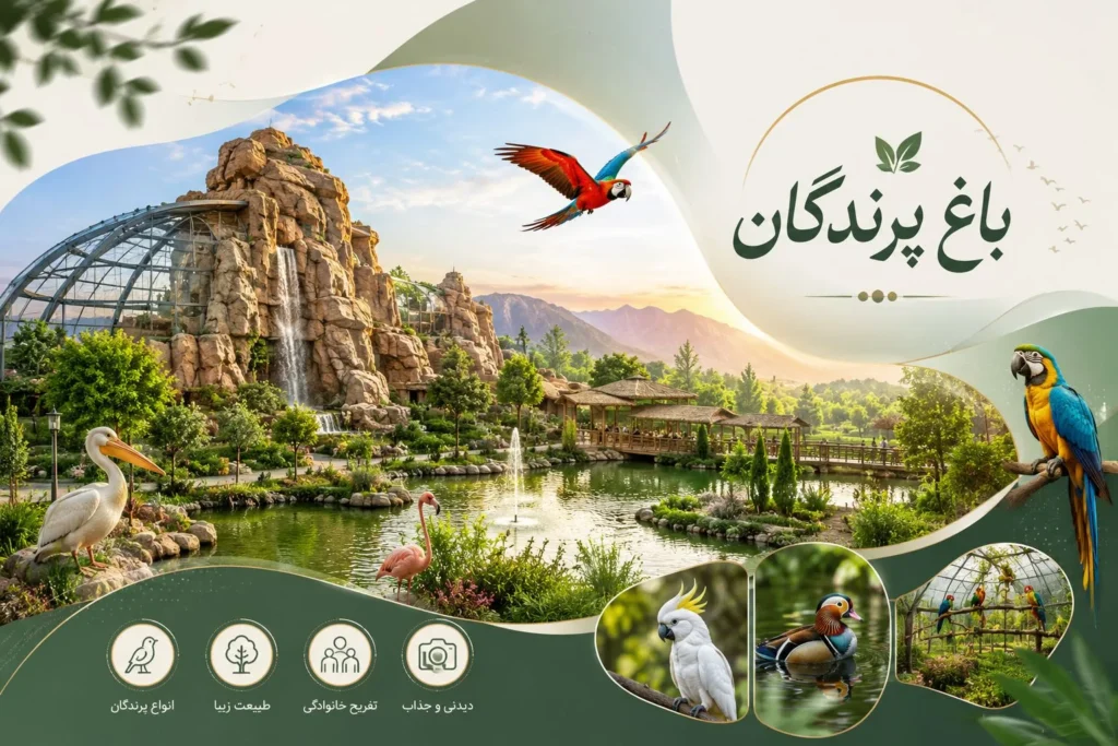 باغ پرندگان اصفهان؛ خاص‌ترین جاذبه تفریحی اصفهان