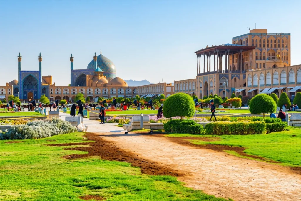 تصویر میدان نقش جهان اصفهان در روز