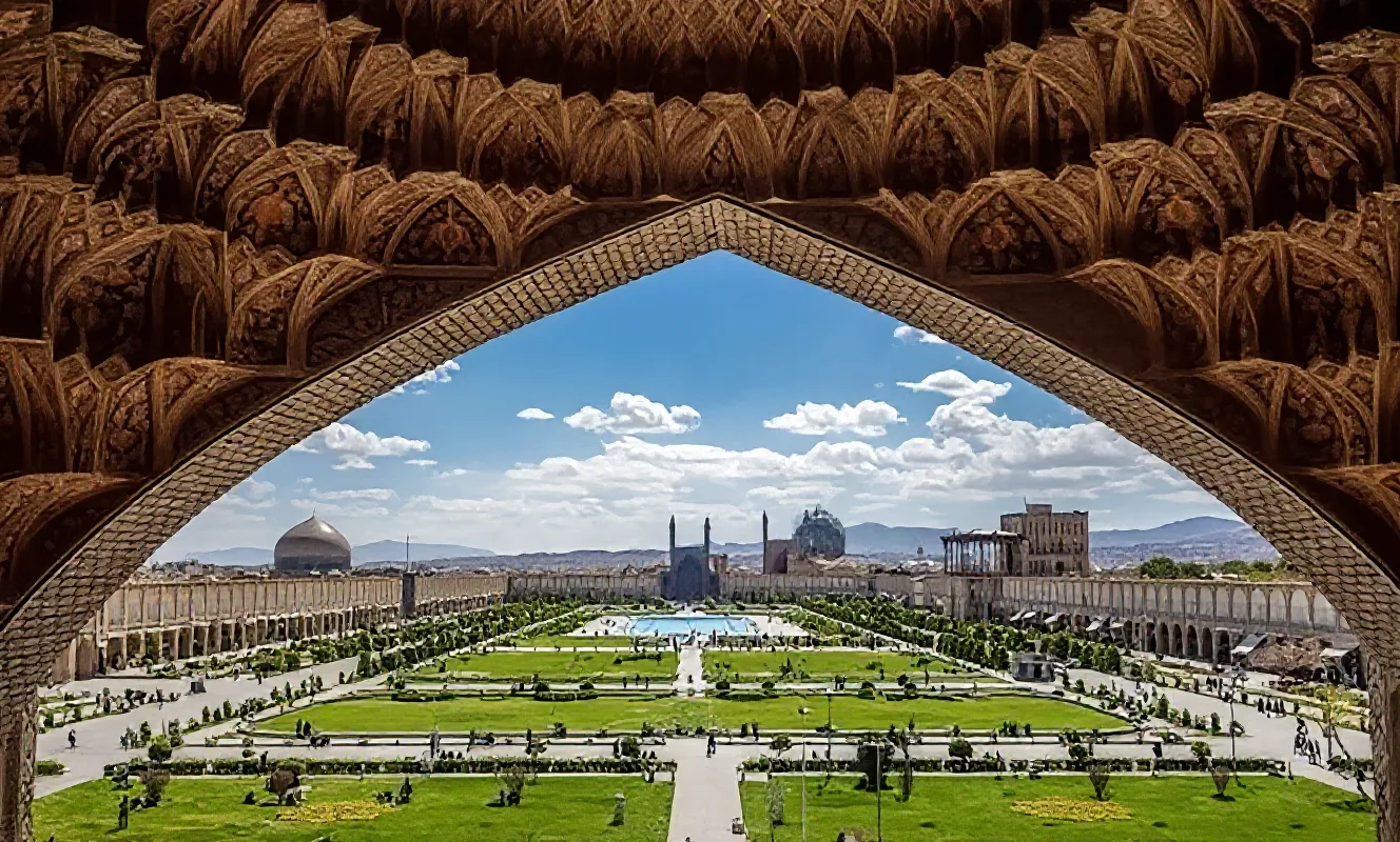 تصویر دیدنی از نقش جهان اصفهان