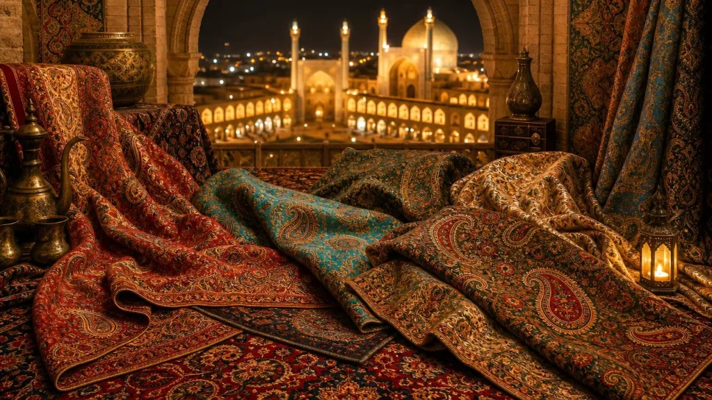 ترمهبافی؛ یکی از بهترین صنایع دستی اصفهان با طرحهای اصیل و ظریف ایرانی.