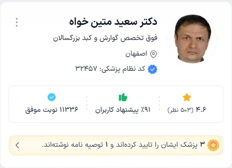 بهترین دکتر گوارش اصفهان